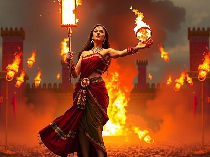 Diwali celebration event in the game Indian cultural elements in Fire Volley Titans